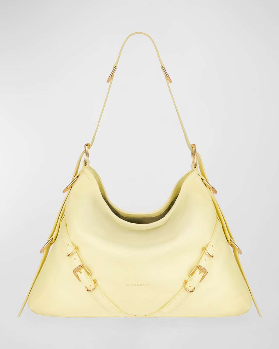 Voyou Medium Shoulder Bag in Tumbled Leather