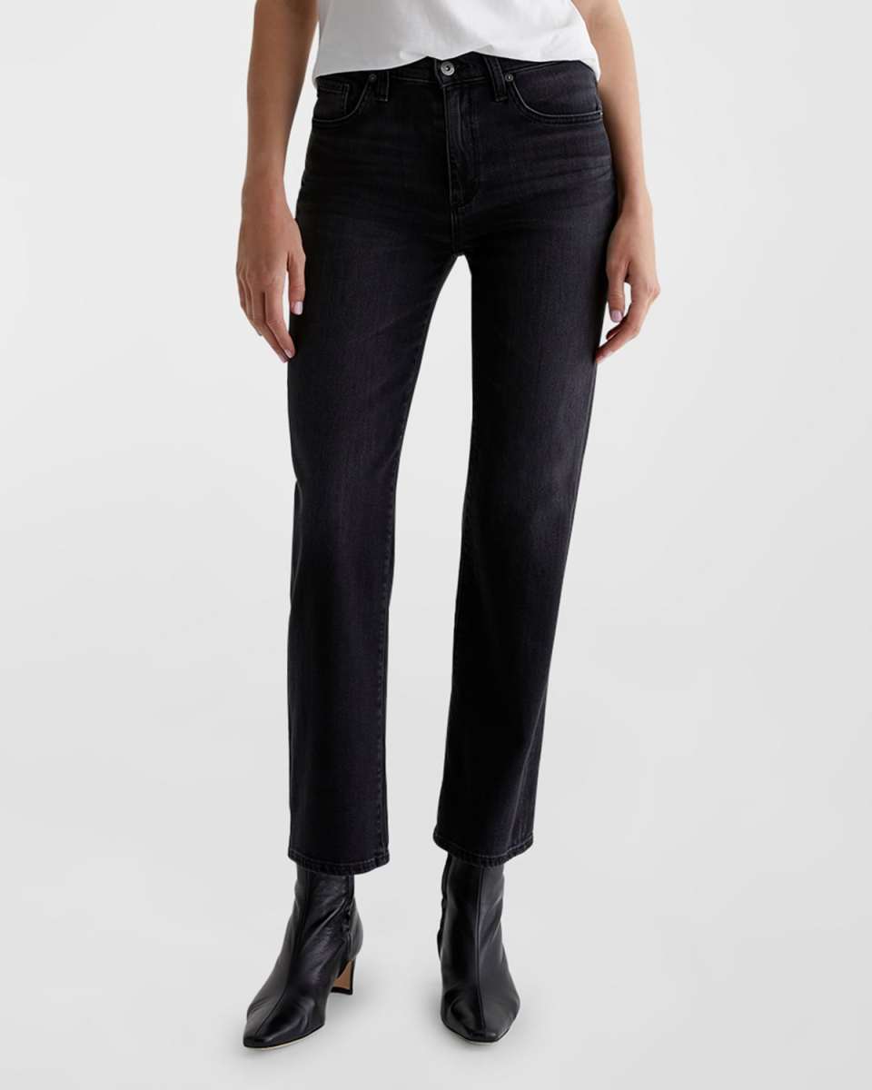 Brinley Mid-Rise Straight Jeans