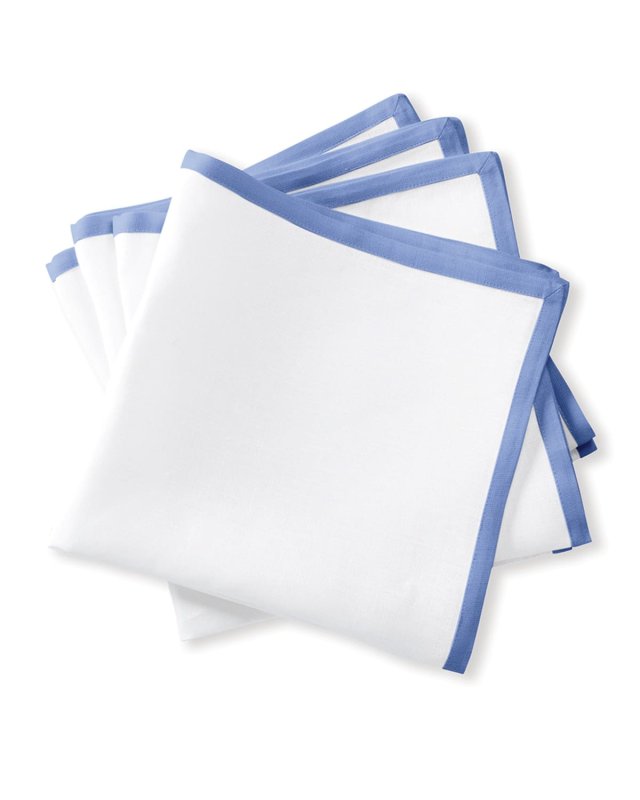 Casual Couture Boarder Square Napkins, Set of 4