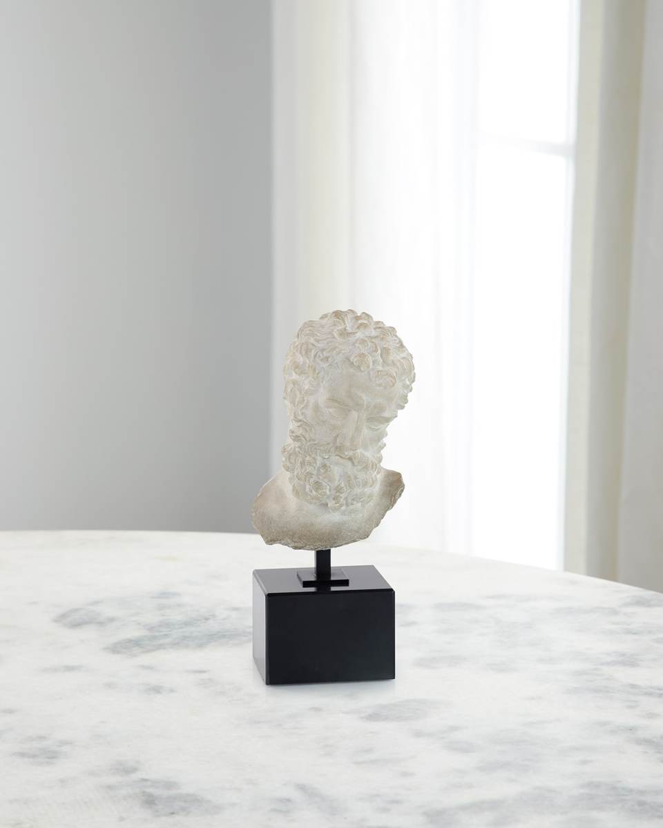 Greek Bust on Marble Base