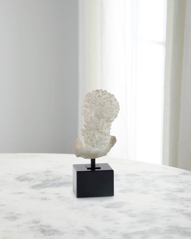 Greek Bust on Marble Base