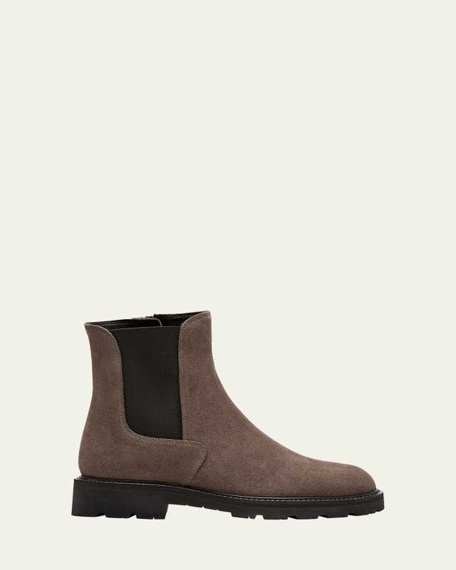 Quinn Suede Chelsea Ankle Booties