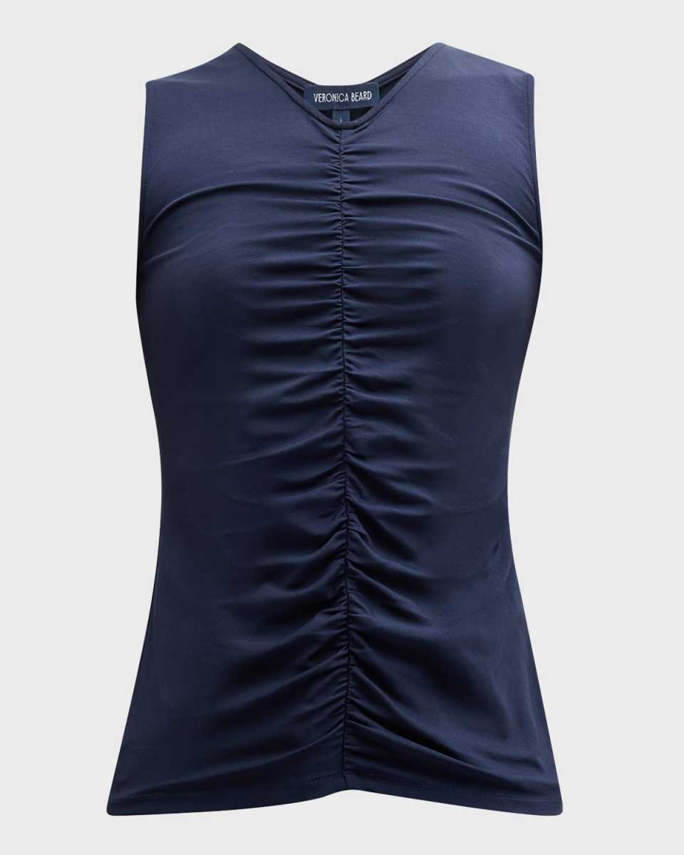 Neeta Sleeveless Ruched Top