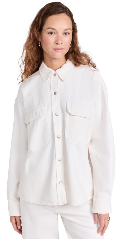 AGOLDE Gwen Slice Shirt Fortune Cookie