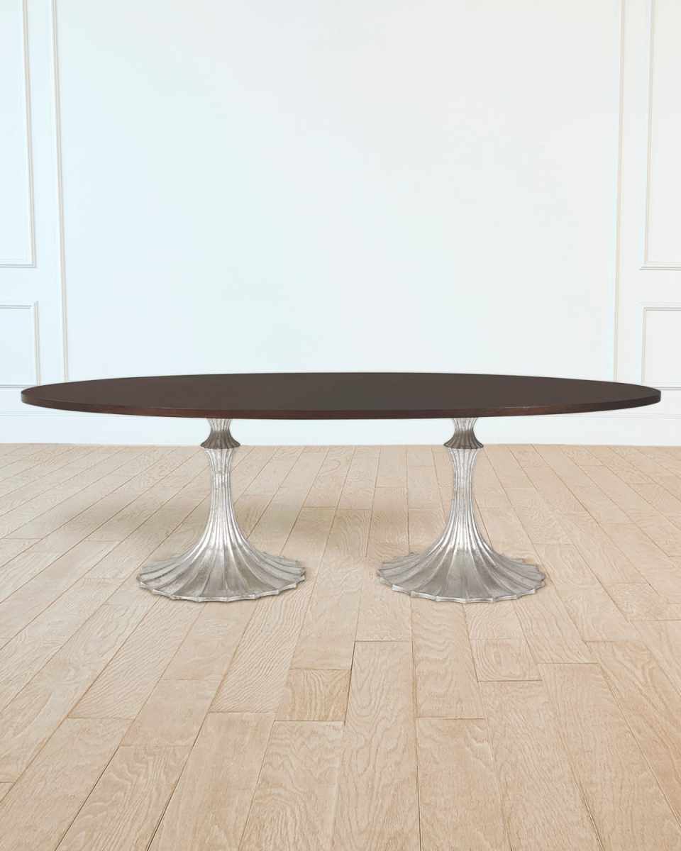 96" Walnut Top Dining Table