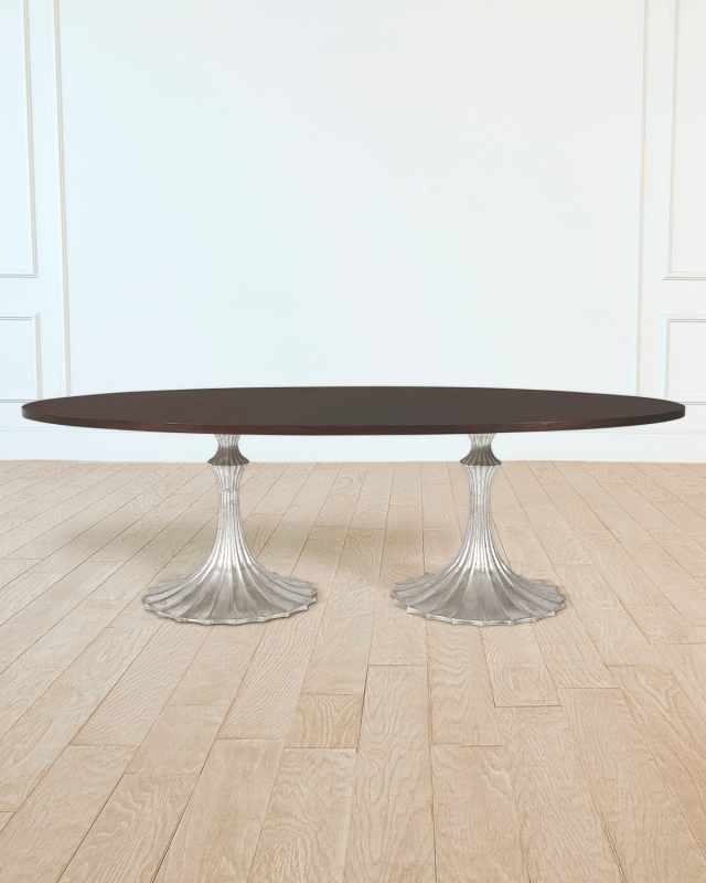 96" Walnut Top Dining Table