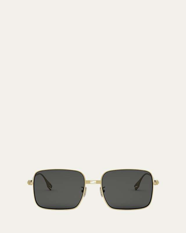 Baguette Metal Round Sunglasses