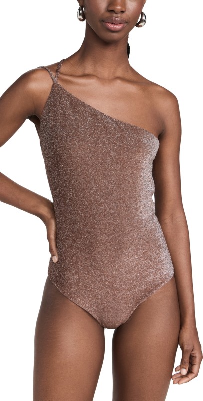 Johanna Ortiz Brown Fire Ritual One Piece Chocolate