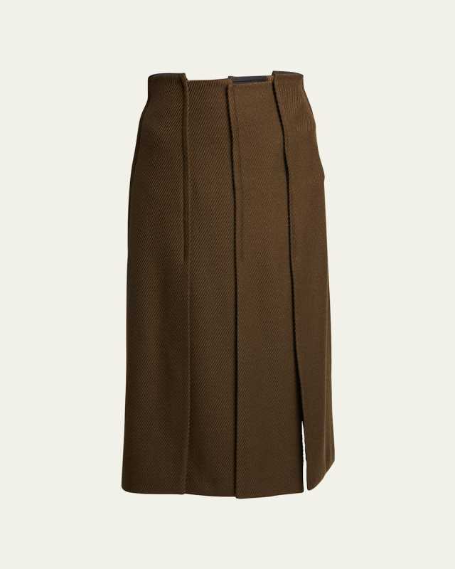 Diane Pintuck Midi Skirt