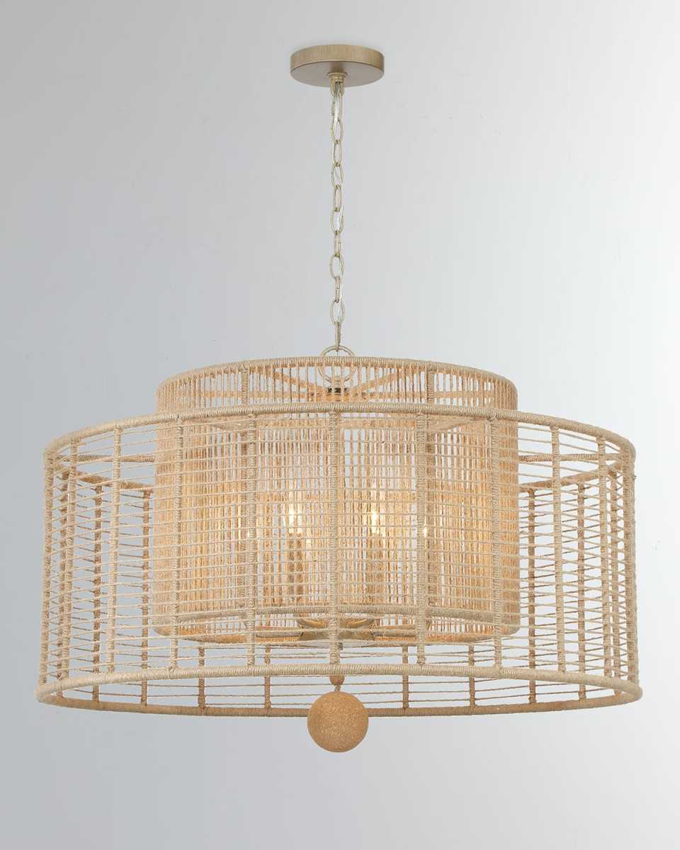 Jayna 8-Light Burnished Silver Chandelier