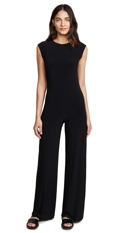 Norma Kamali Kamali Kulture Sleeveless Jumpsuit Black