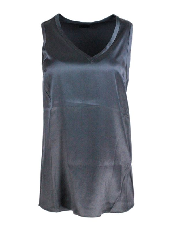 Brunello Cucinelli Top - Gris