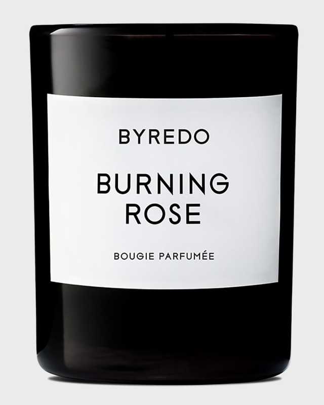 2.4 oz. Burning Rose Candle