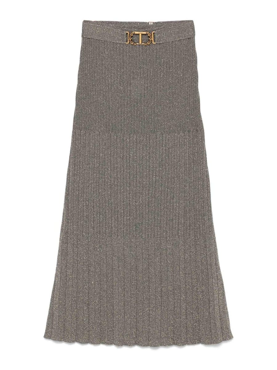 Twinset Jupe Midi - Or