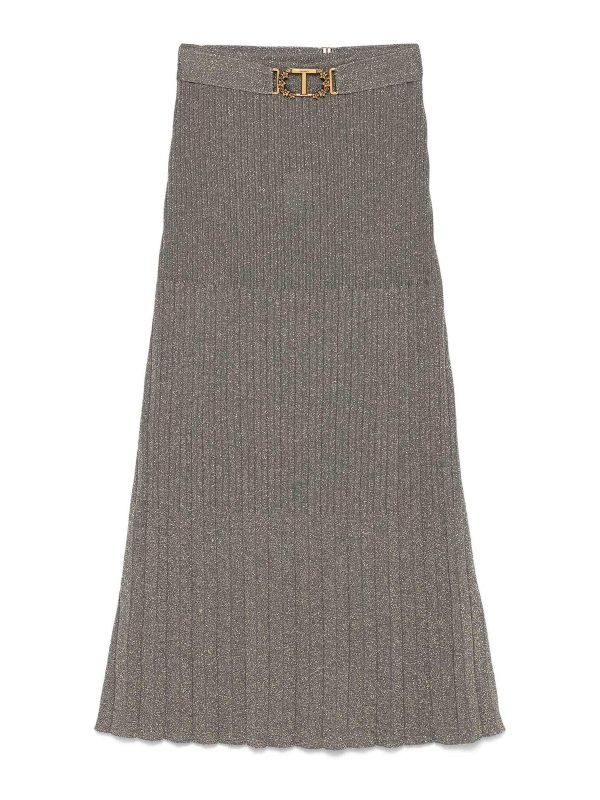Twinset Jupe Midi - Or