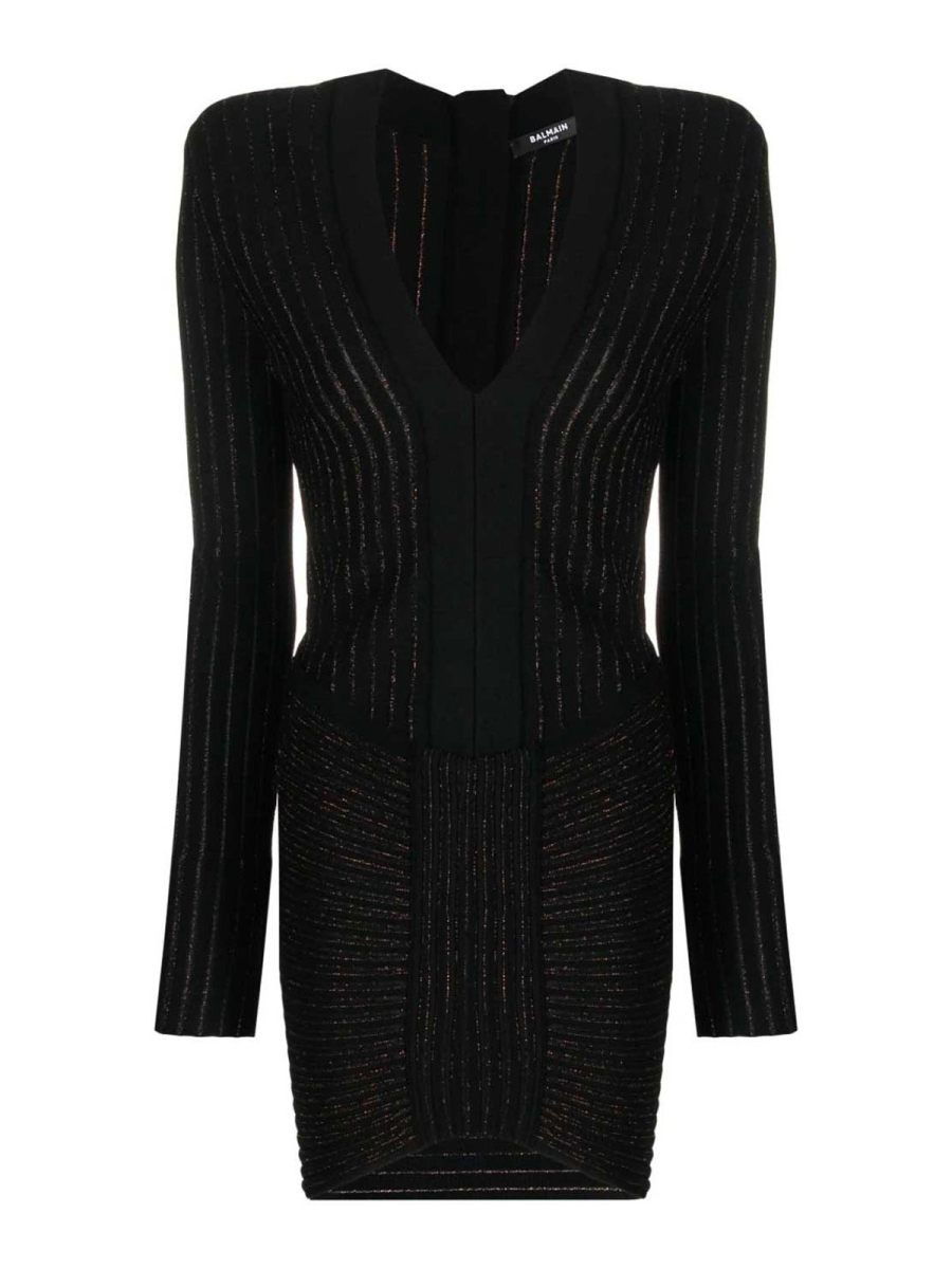 Balmain Robe Courte - Noir