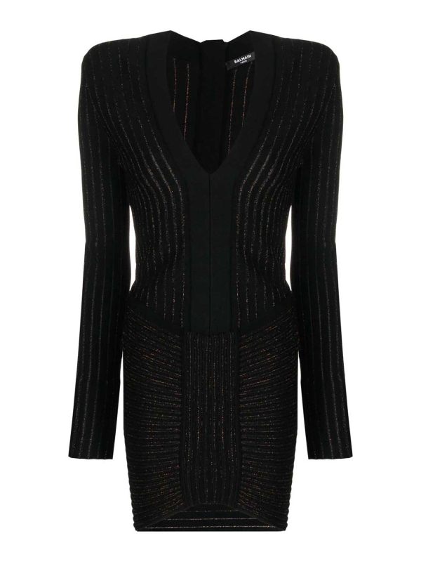 Balmain Robe Courte - Noir