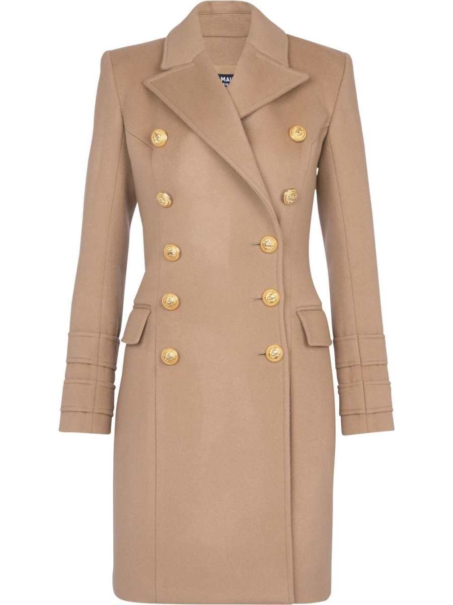 double-breasted wool coat