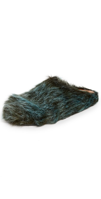 Marni Fussbett Sabot Flats Blue Sodalite