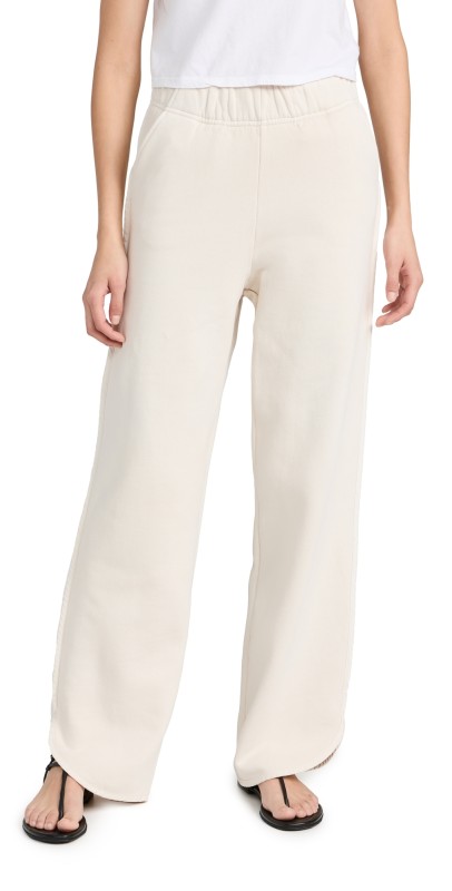 Les Tien Olympia Scallop Pants Ivory