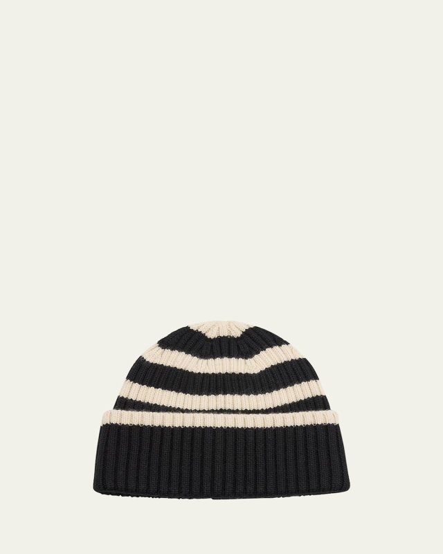 Signature Stripe Wool Beanie