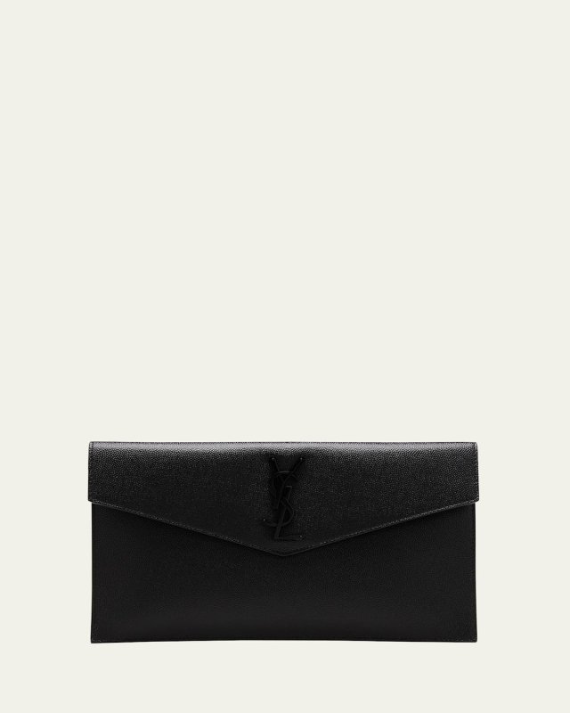 Uptown YSL Pouch in Grained Leather