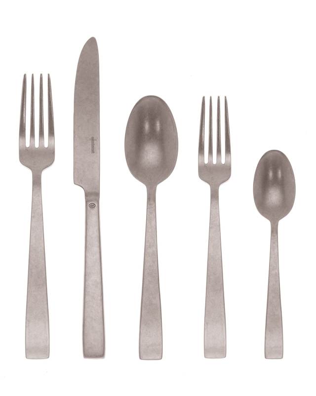 Flat Vintage 5-Piece Flatware Place Setting