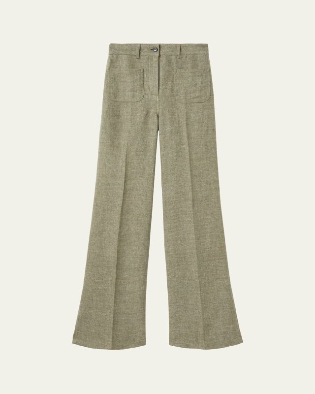 Danbeth Wide Leg Linen Trousers