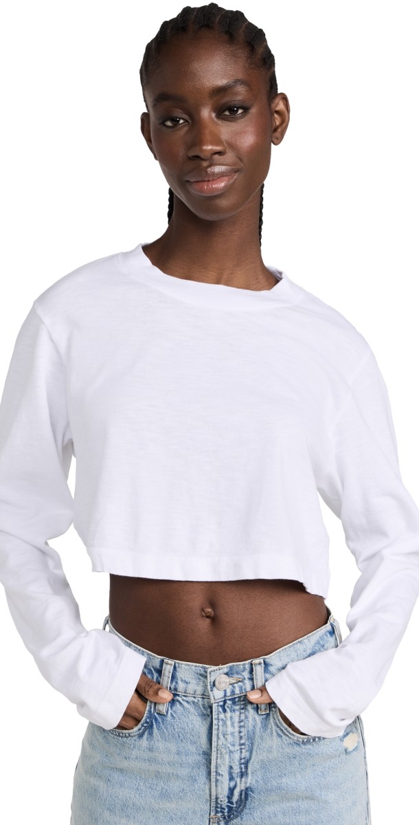 Cotton Citizen Tokyo Crop Top White