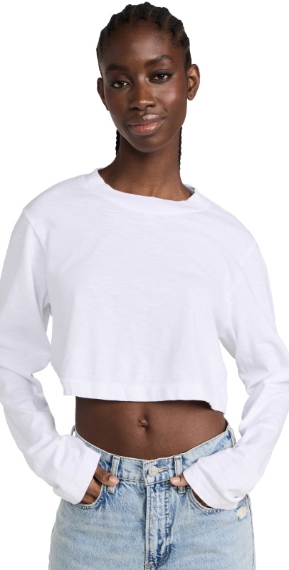 Cotton Citizen Tokyo Crop Top White