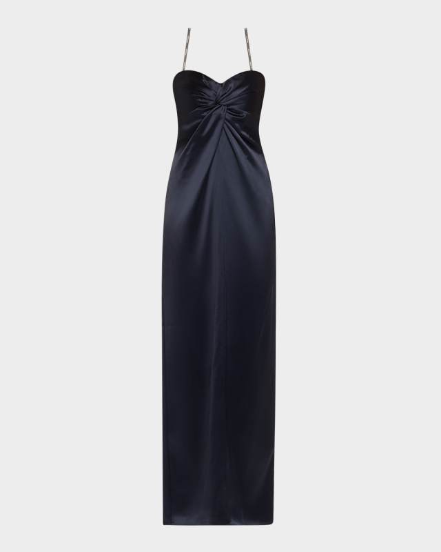 Olivine Twist Column Dress
