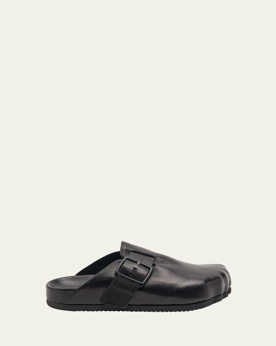 Sunday Leather Buckle Easy Mules