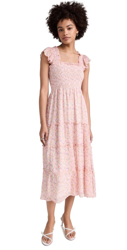Hill House Home The Ellie Nap Dress Pansy/Pink Multi
