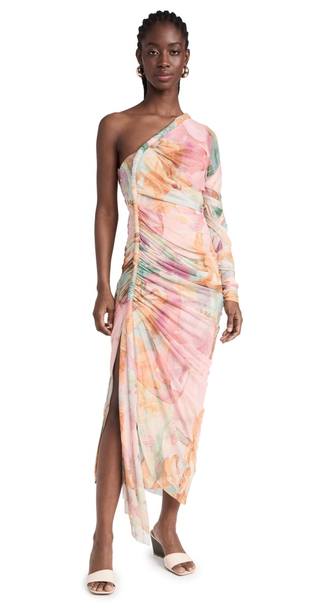 Andrea Iyamah Turi Mesh Dress Zuli Print