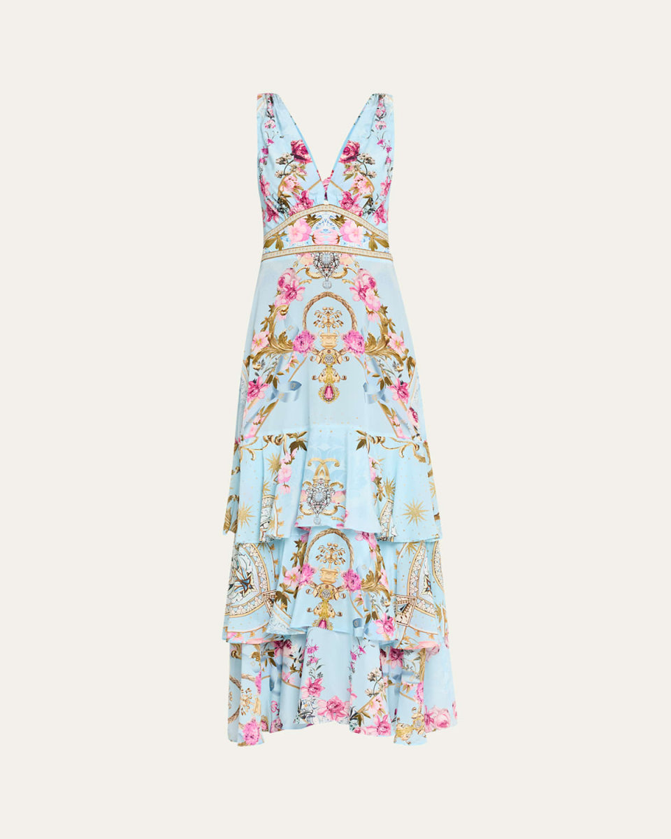 Tiered Ruffle Hem Dress
