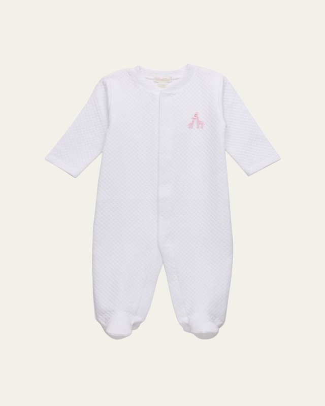 Girl's Premier Giraffe Glee Footie, Size Newborn-9