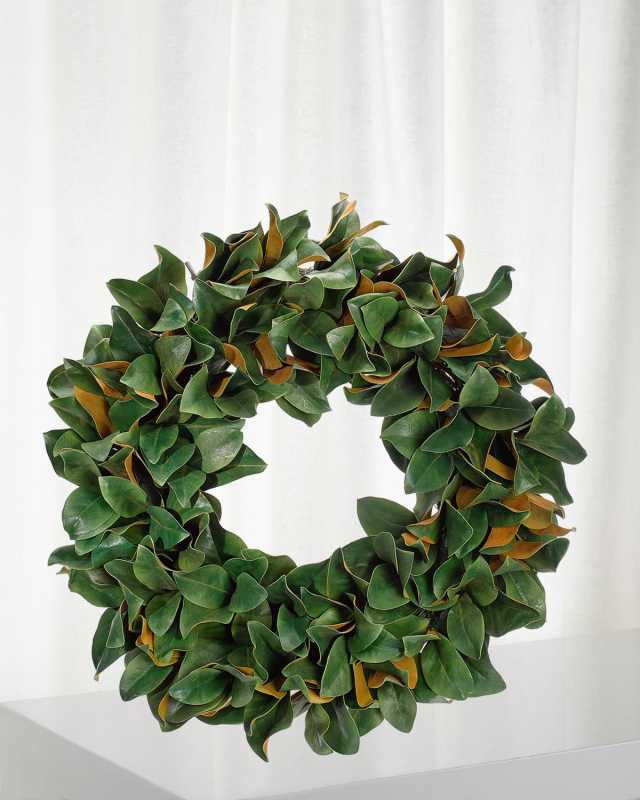 Magnolia Leaf Wreath, 32"