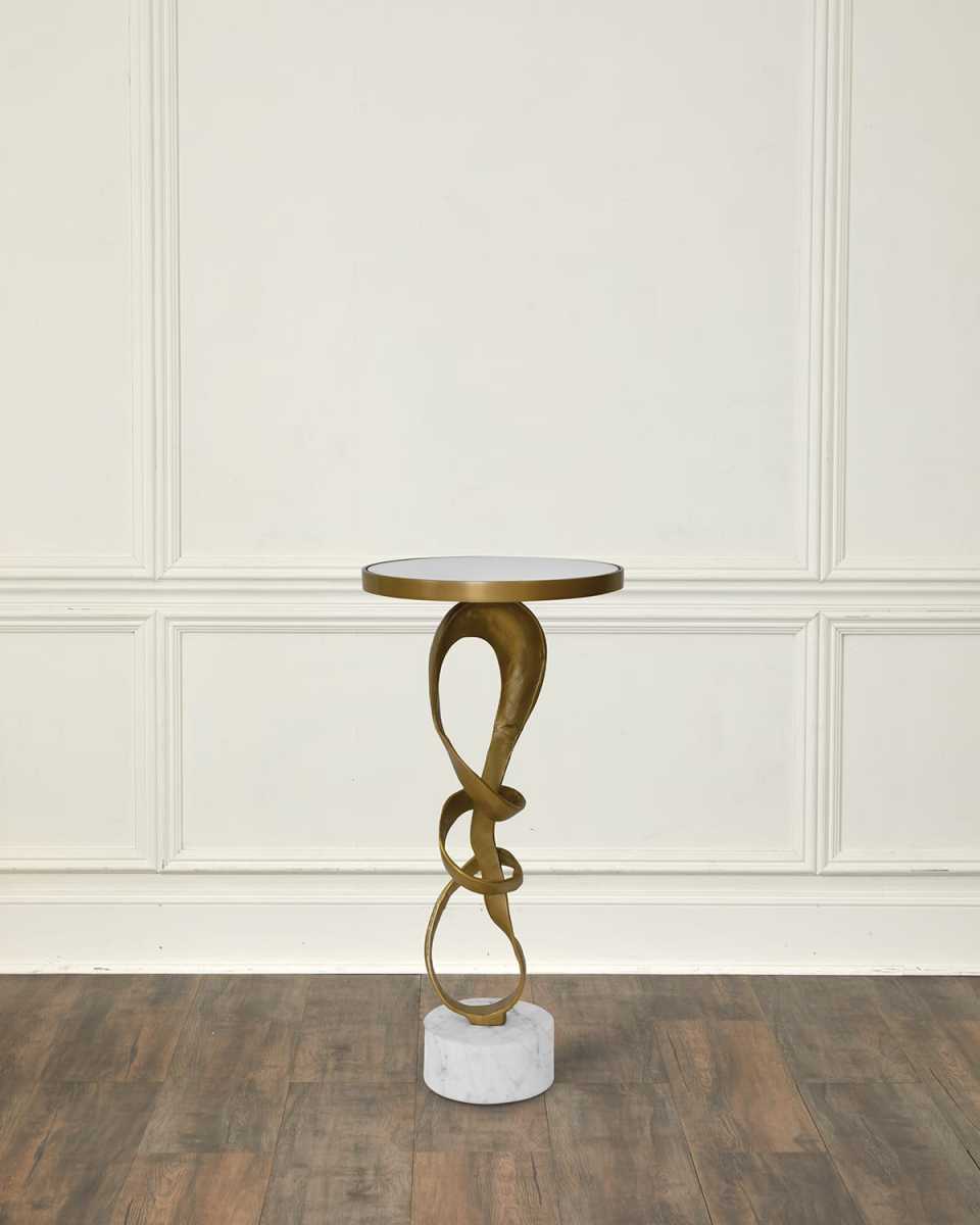 Olympia Sculptural Base Side Table