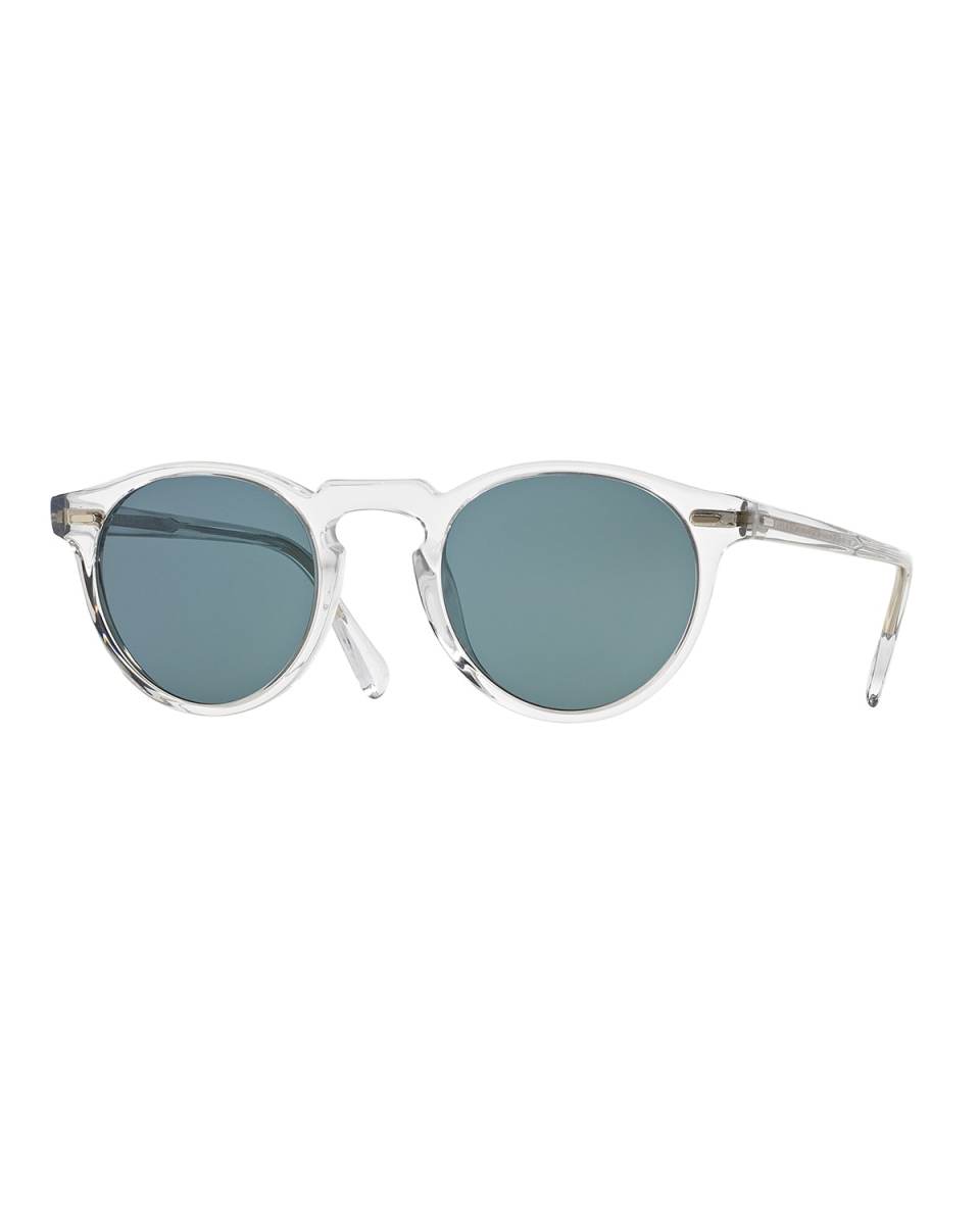 Gregory Peck Round Acetate Sunglasses