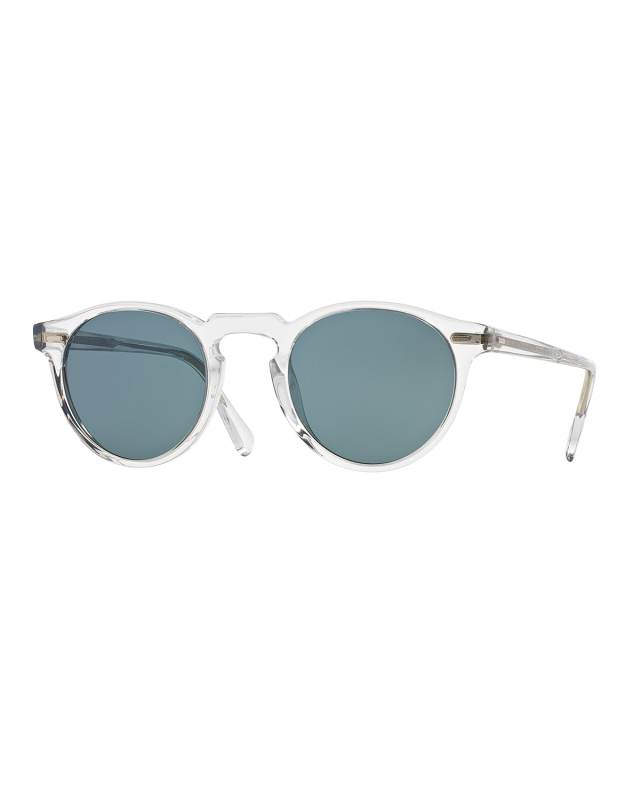 Gregory Peck Round Acetate Sunglasses