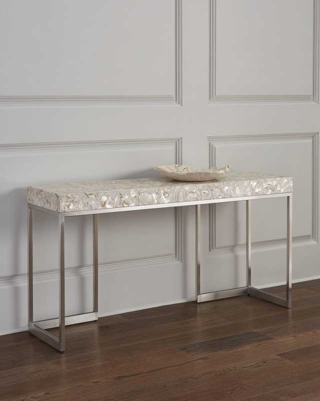 Capiz Shell Console Table