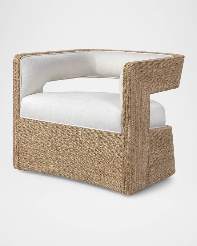 Hadley Swivel Lounge Chair, Natural