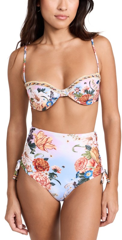 Agua Bendita Irene Bikini Top Multicolor