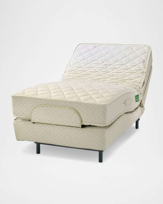 Nature Luxe Latex Quilt-Top Mattress w/Adjustable Bed Bas
