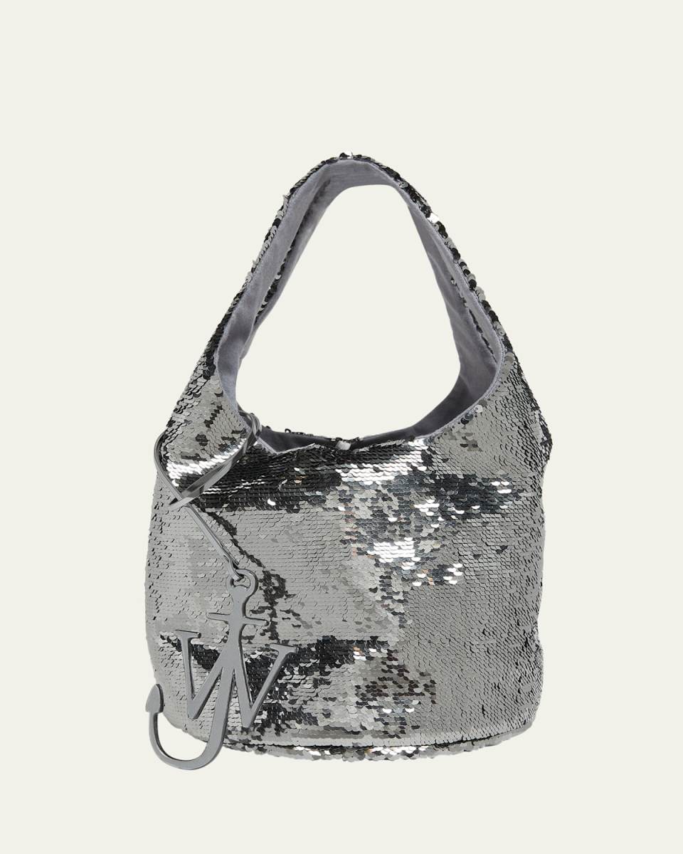 Mini Sequin Shopper Tote Bag