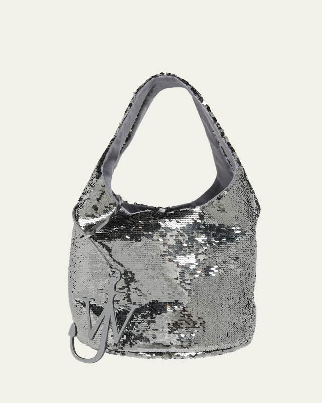 Mini Sequin Shopper Tote Bag