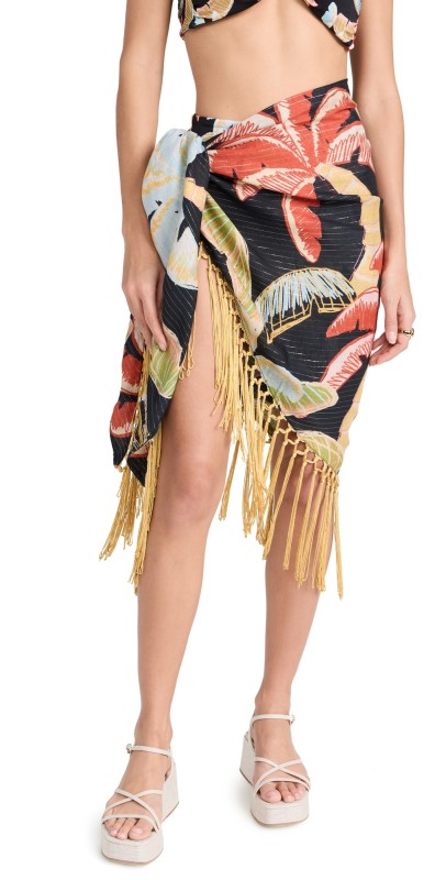 FARM Rio Coconut Night Sarong Coconut Night Black