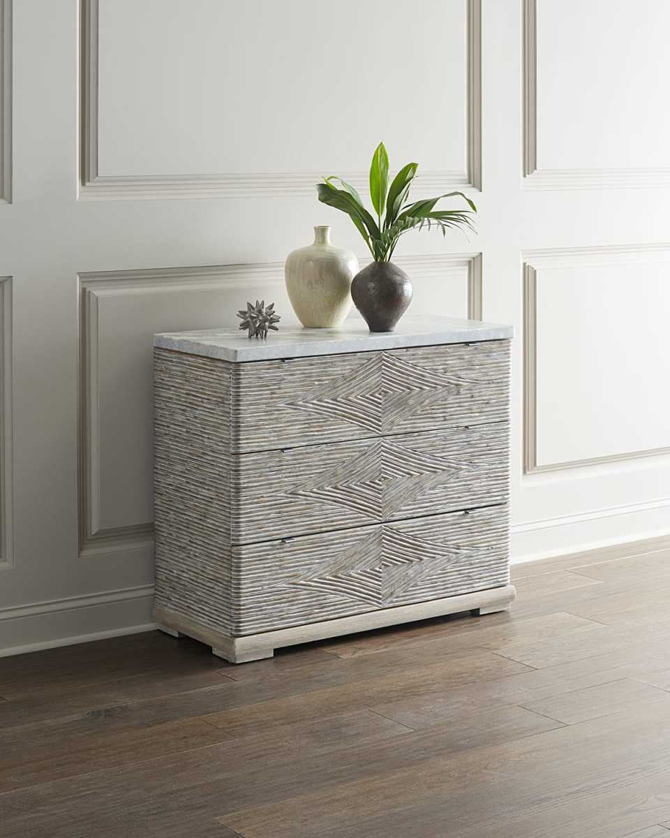 Lissardi Marble Top 3-Drawer Chest