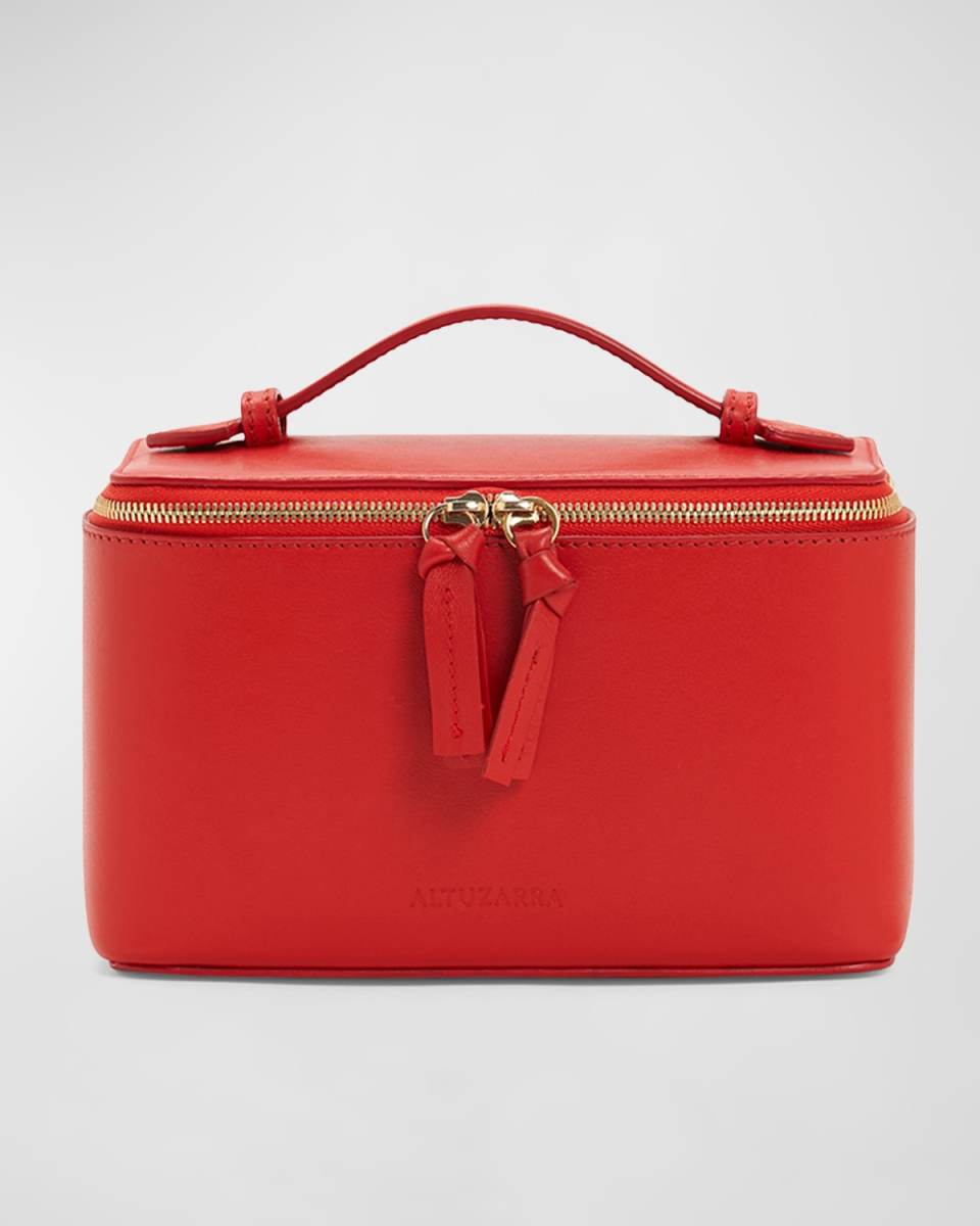 Zip Vanity Leather Crossbody Bag