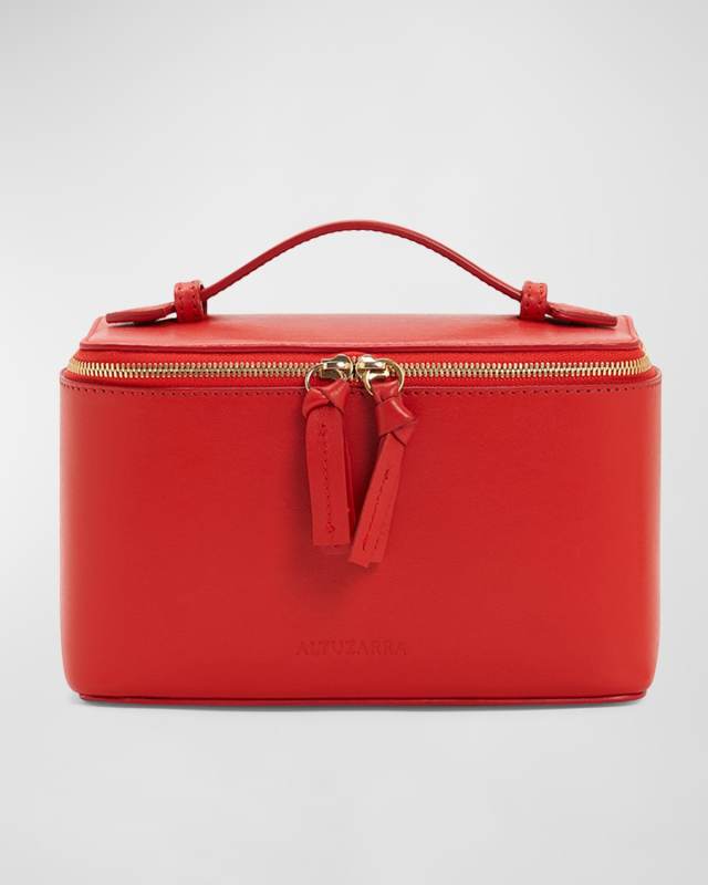 Zip Vanity Leather Crossbody Bag